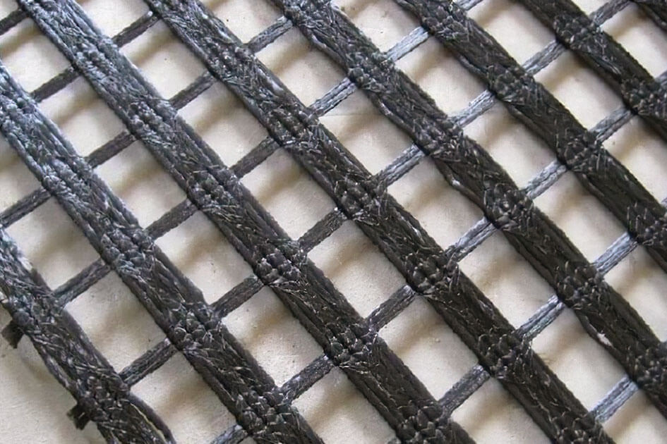 High strength PET geogrid