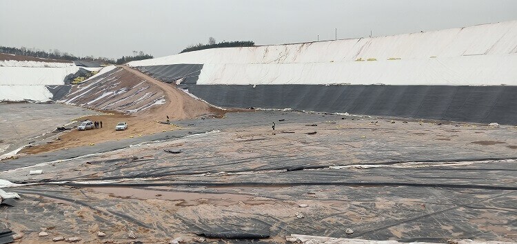 Geomembrana texturizada de LLDPE