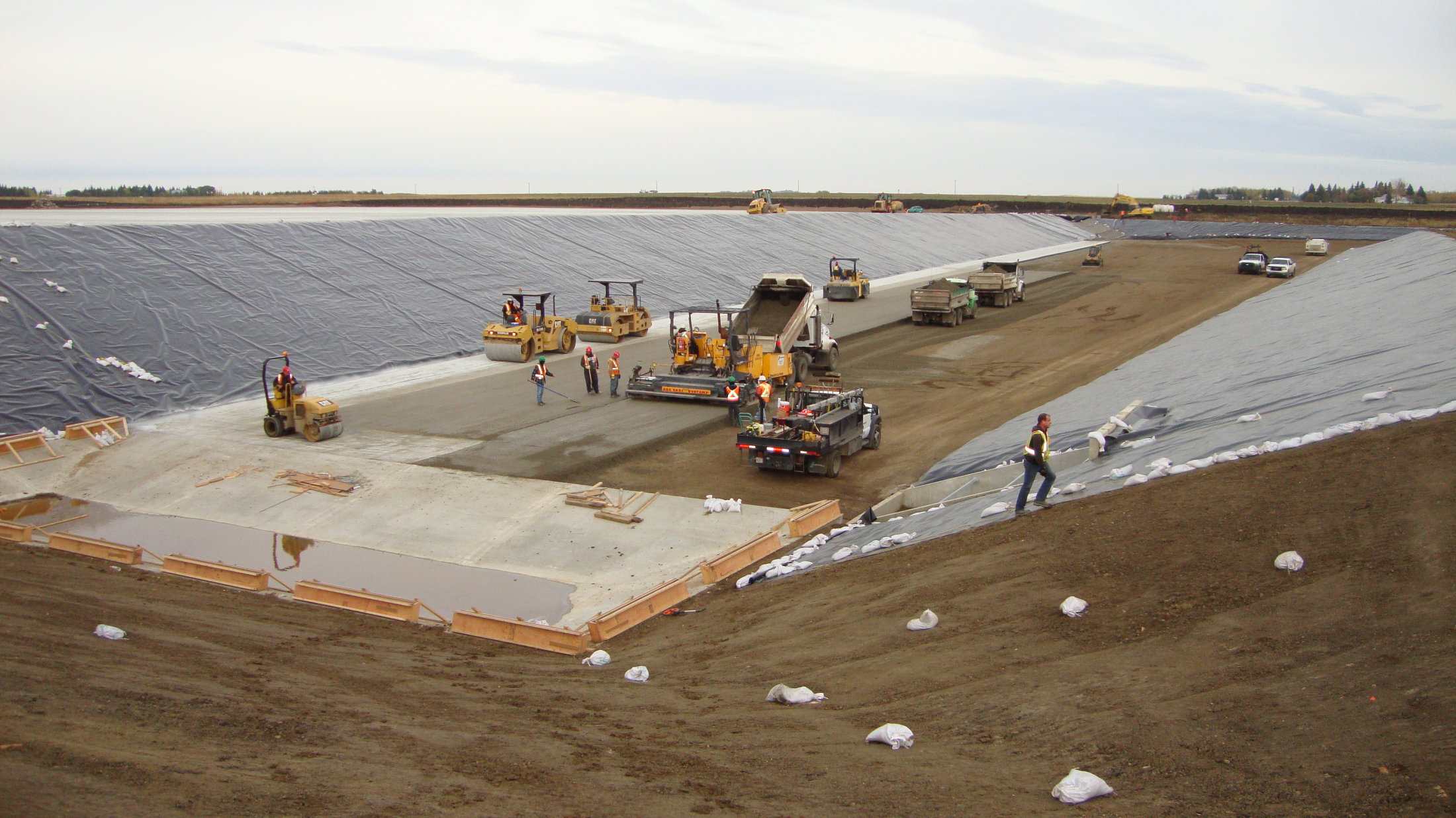 Geomembrana texturizada de LLDPE