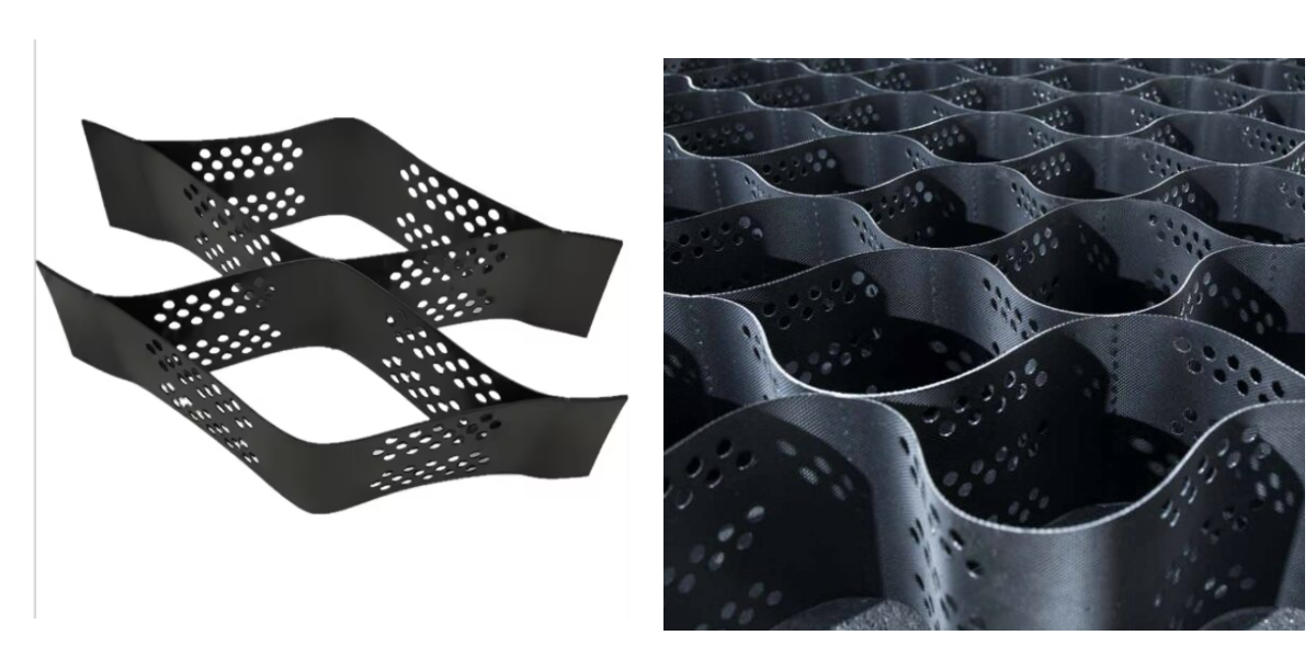 Geocélula em PEAD para estabilização de estradas de gravilha