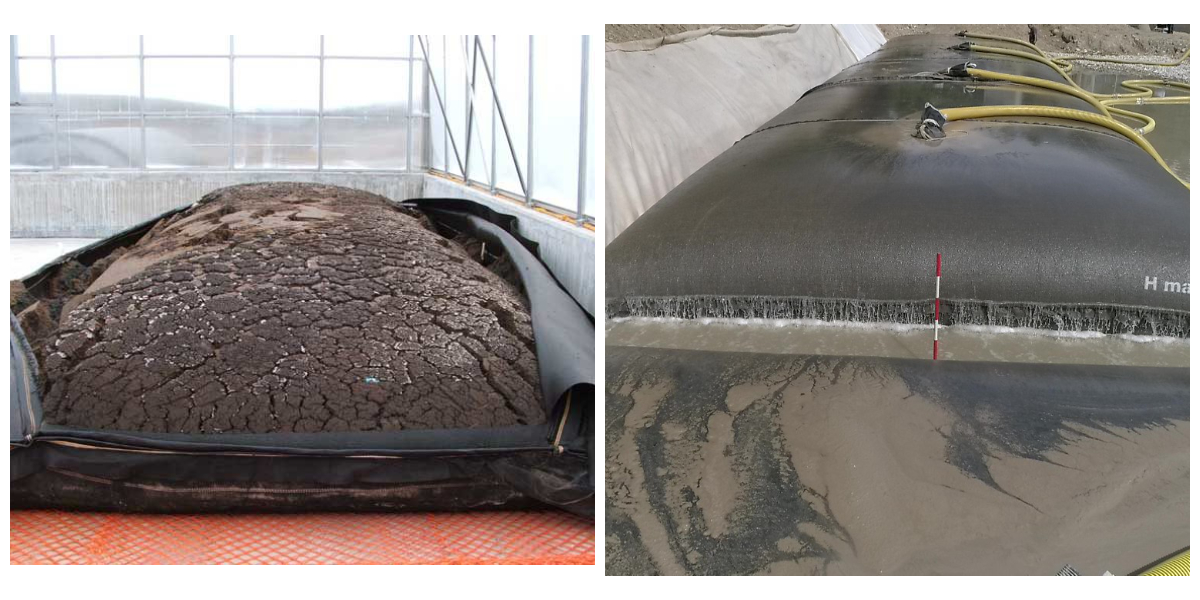 Ống địa kỹ thuật để tách nước bùn