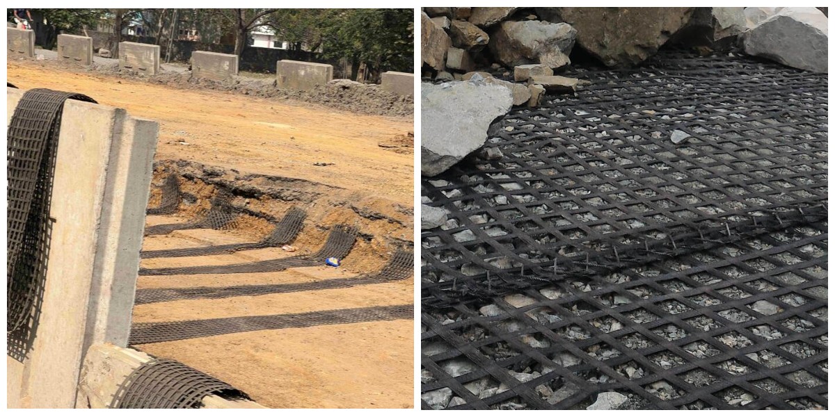 Polyester Geogrid Mesh for Pavement Reinforcement