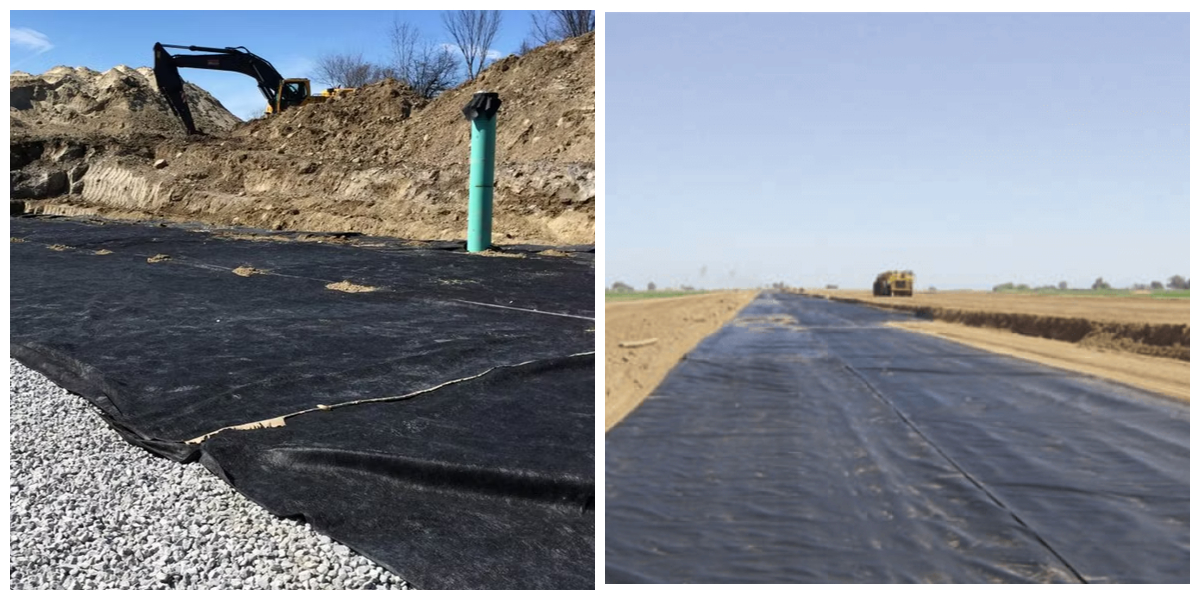 Geotêxtil não tecido agulhado